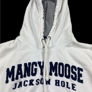 Mangy Moose Hoodie Sweatshirt Size L